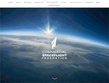 Tablet Screenshot of commercialspaceflight.org